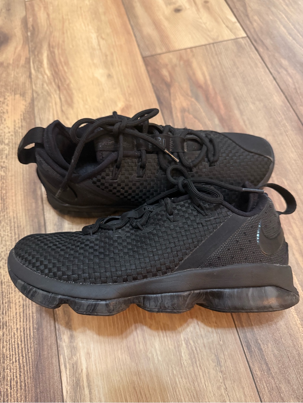 Nike Lebron James 14 Low Triple Black Men's Basketball Shoes.
